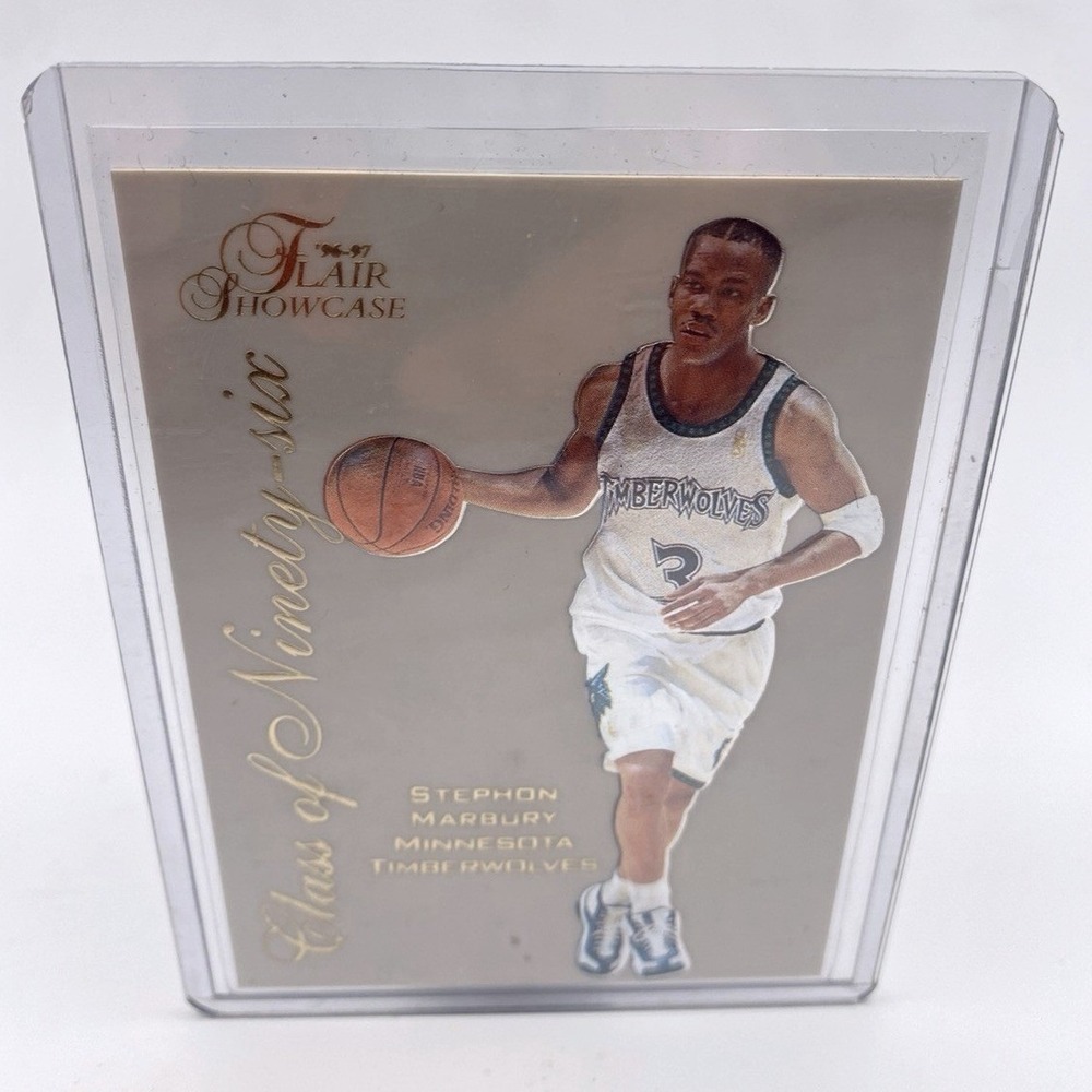 Stephon Marbury 1996-97 Flair Showcase Class of‎ Ninety-Six 14/20 Timberwolves